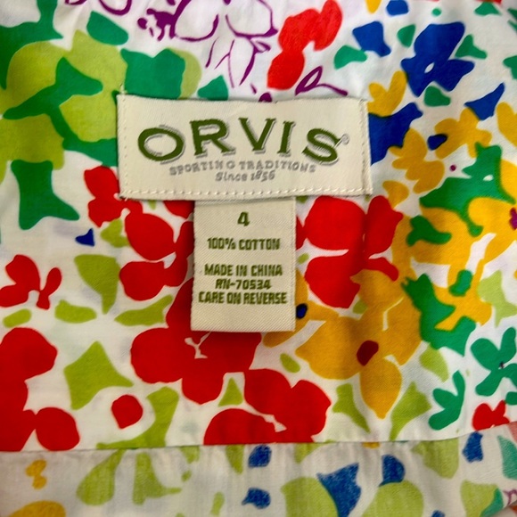 Orvis Colorful Floral Button Down Shirt - Picture 6 of 7